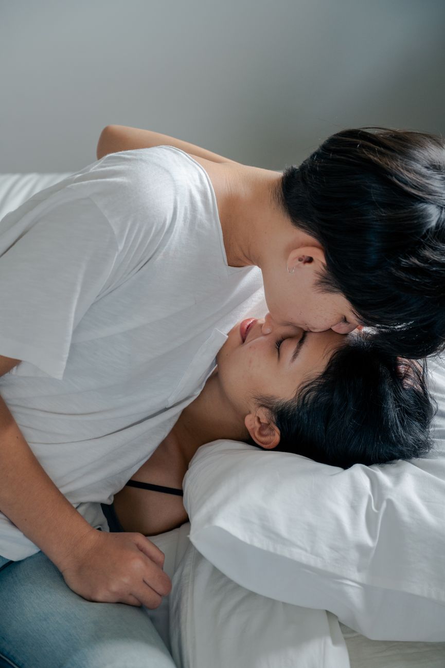 Couple enlacé