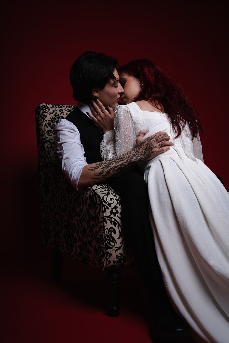 Couple enlacé