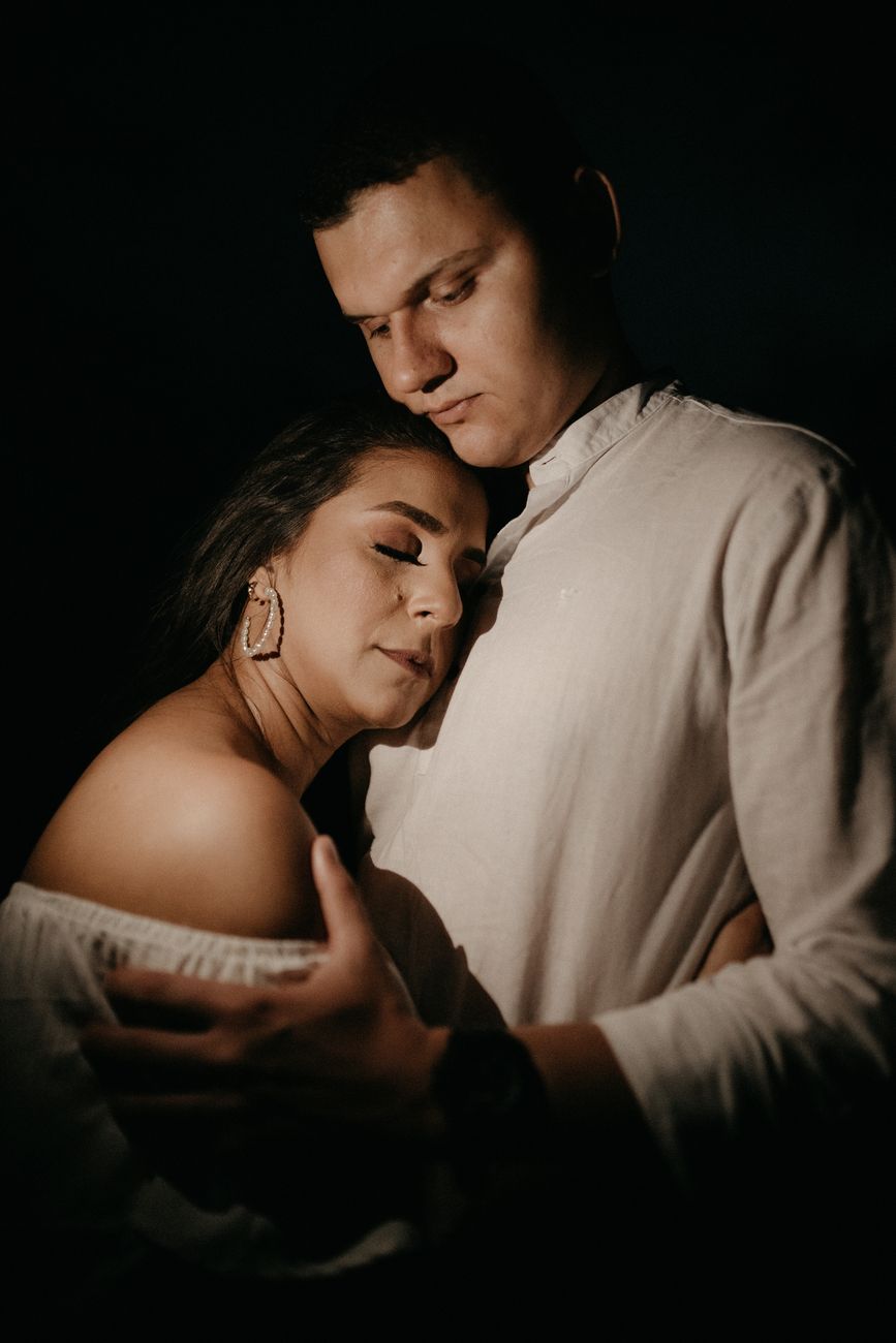 Couple enlacé
