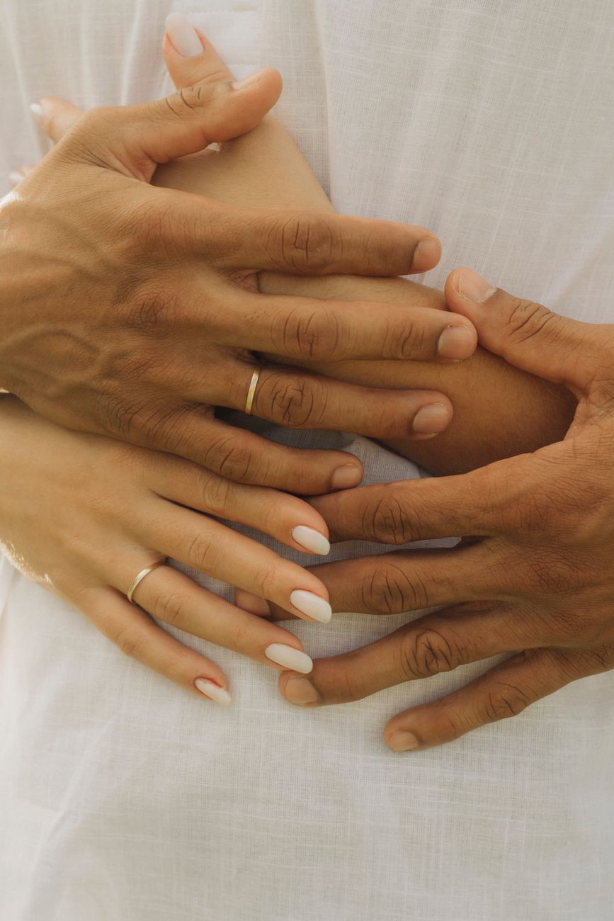 Couple enlacé