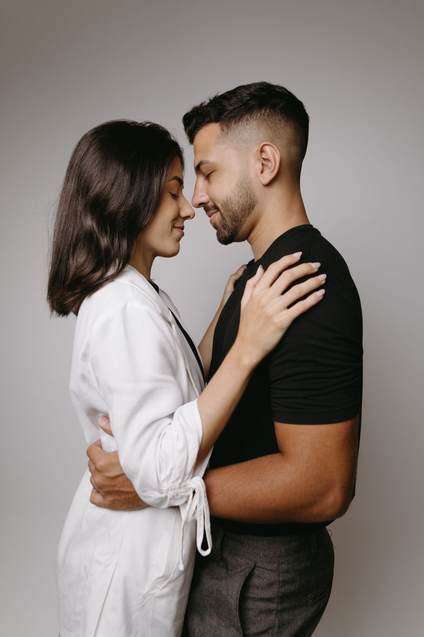 Couple enlacé